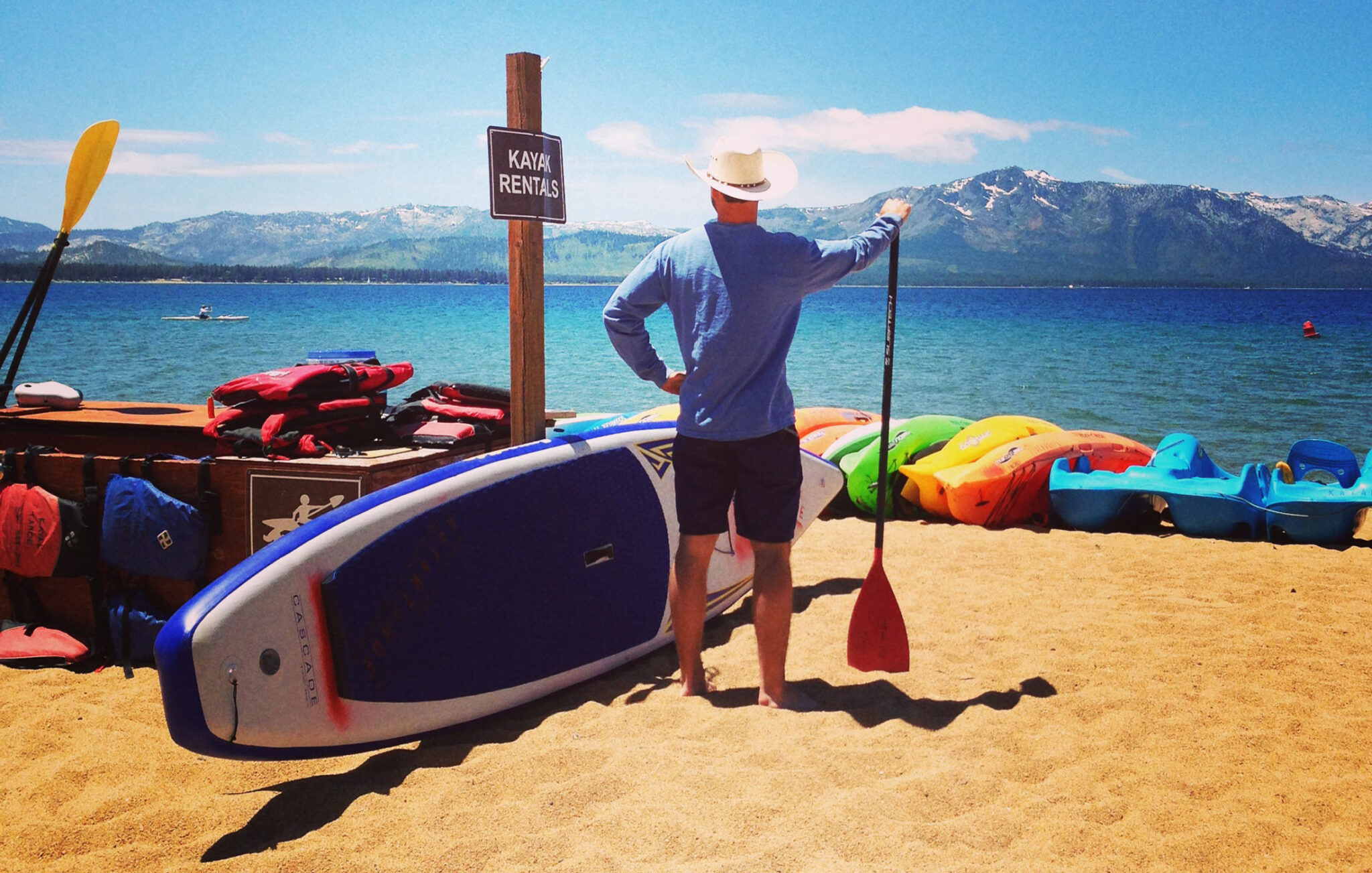 Kayak Tahoe kayak and stand up paddleboard rentals at Lake Tahoe